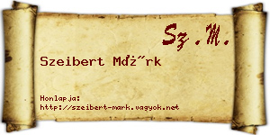 Szeibert Márk névjegykártya